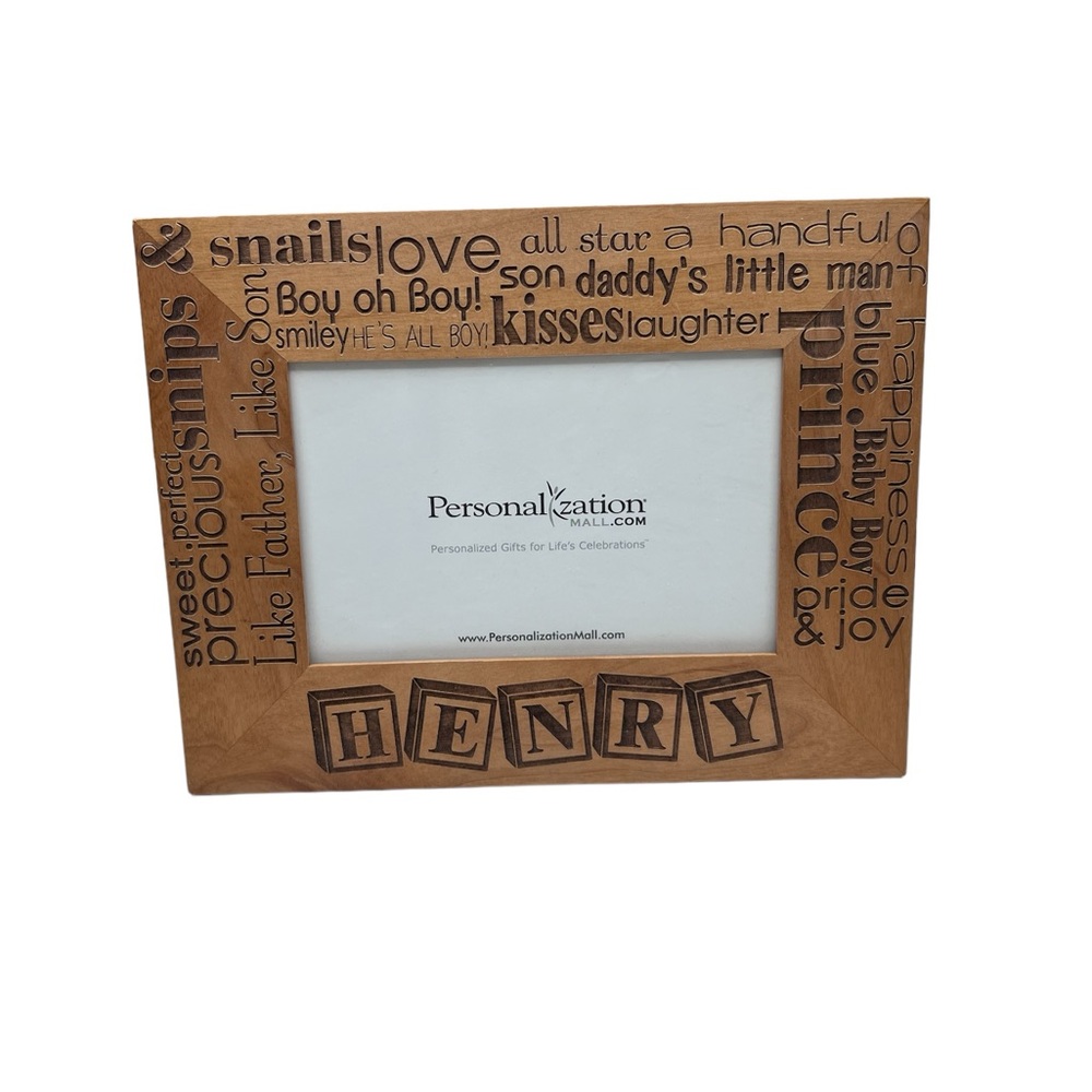 Personalized Wooden Henry 4 x6 Horizontal Picture Frame